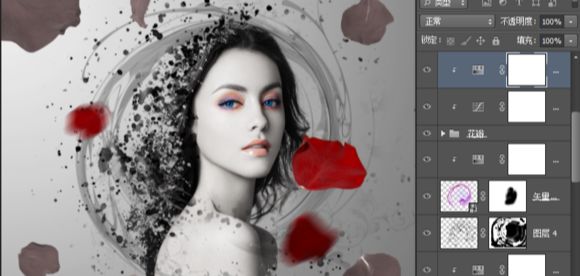 ps素材合成插画效果图片