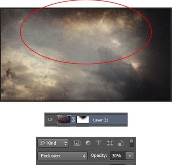 ps CS6合成浴火天使效果图片