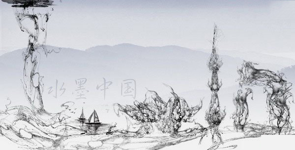 ps滤镜打造水墨烟雾效果
