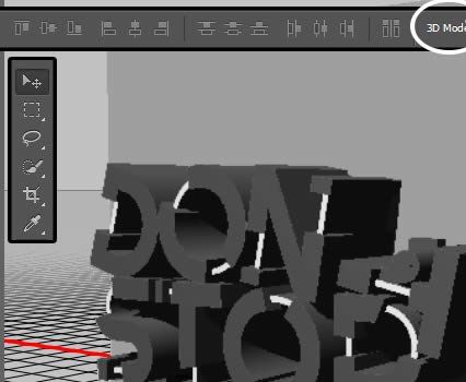 PS制作红色积木立体文字图片