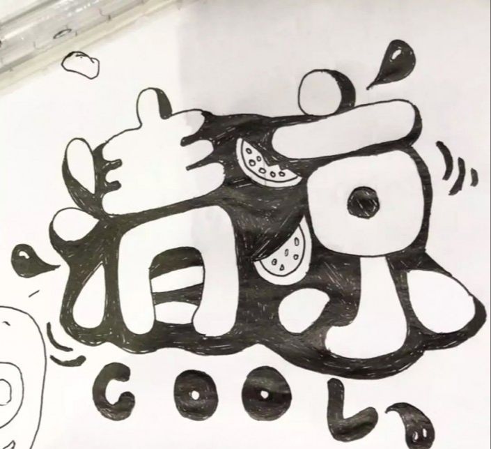 PS制作具有夏日感觉的POP手绘3D立体字