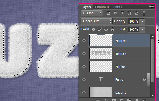 ps cs6设计毛巾字方法
