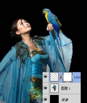 ps合成超酷的飞天美女图片