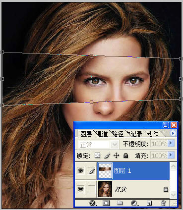 简单方法制作错位拼贴特效美女海报