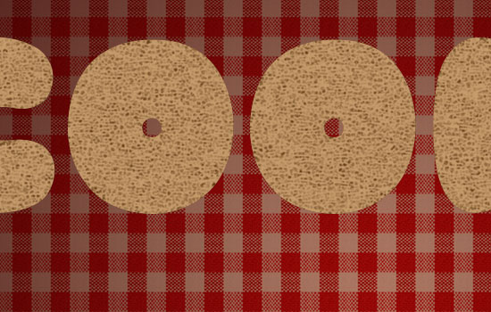ps制作姜饼效果字方法