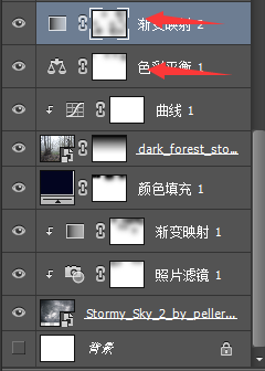 ps合成恐怖阴森的森林场景
