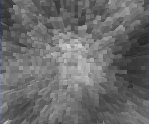 ps使用滤镜制作立方柱体背景效果
