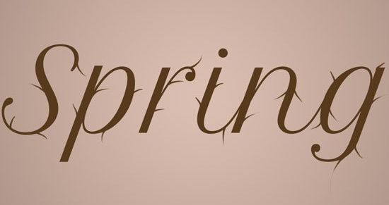 ps设计樱花文字方法