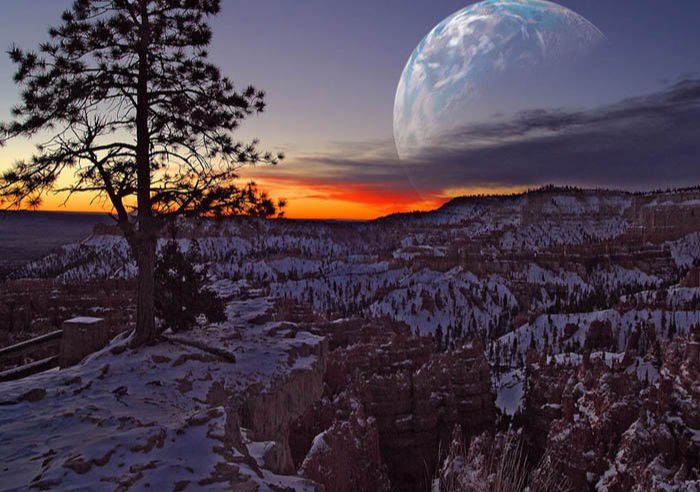 ps照片合成添加星球背景