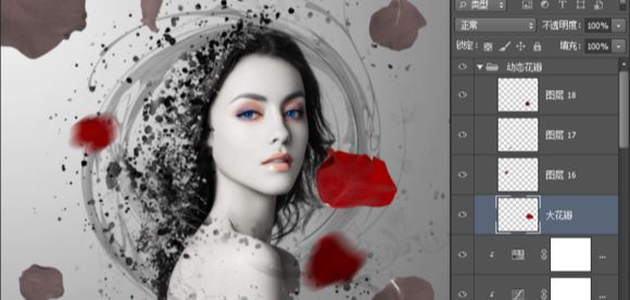 ps素材合成插画效果图片