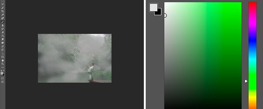 Photoshop阴天外景人像调出清新照片