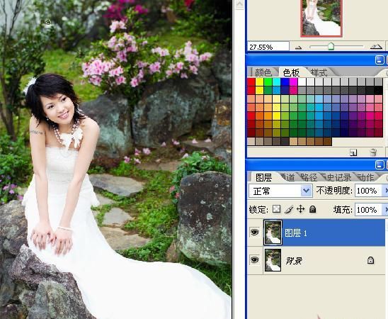 PhotoShop简单打造梦幻照片效果