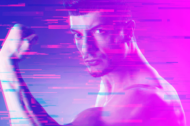 Photoshop制作信息干扰错位GIF动画效果