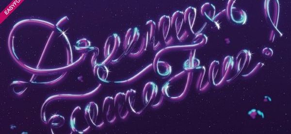 ps霓虹灯立体字制作方法