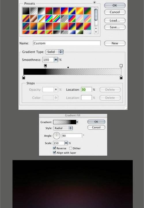 Photoshop制作光线流动效果文字