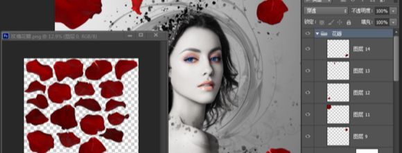 ps素材合成插画效果图片