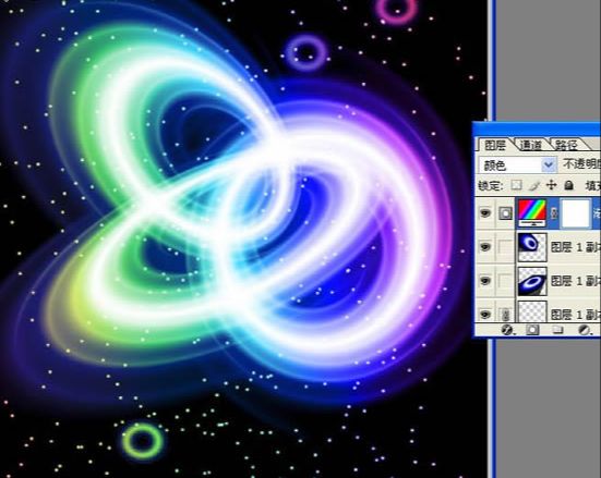 Photoshop滤镜制作漂亮星空
