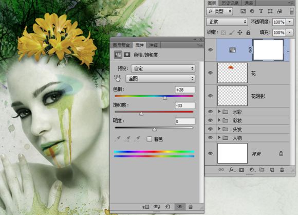 ps人像合成艺术作品效果方法