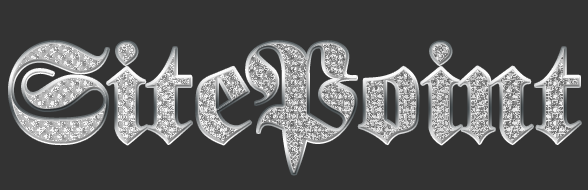ps设计钻石效果文字方法