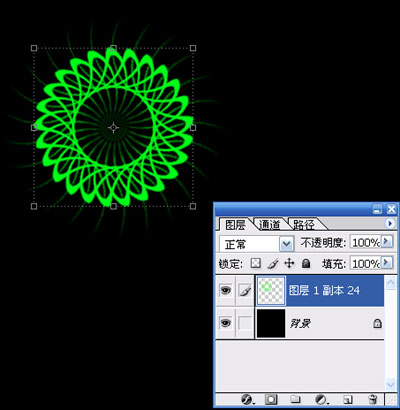 ps制作超级螺旋变幻线