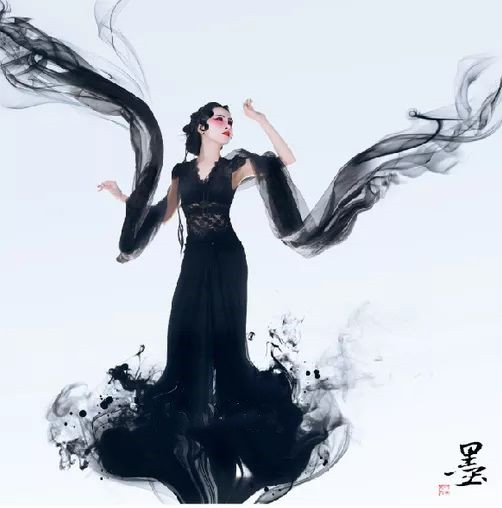 ps制作具有中国风的水墨人像照片