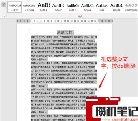 如何删除Word中的某一页