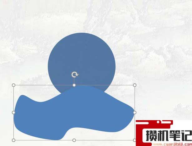 PPT如何绘制扁平化的波浪水球