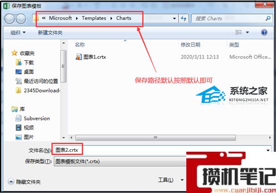 Excel如何将自定义图表另存为模板
