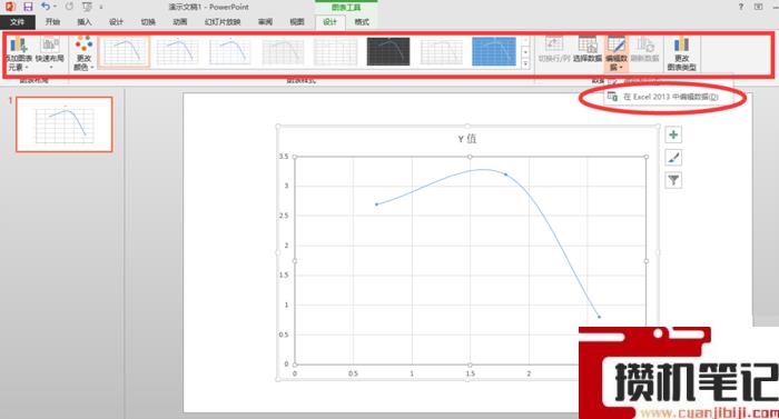 PPT怎么制作曲线散点图表