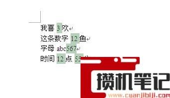 Word如何查找所有数字