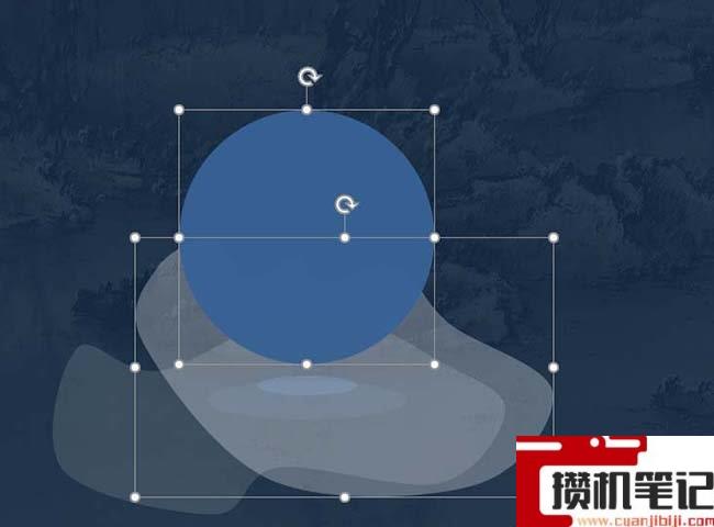 PPT如何绘制扁平化的波浪水球