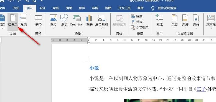 Word文档如何添加一页空白页